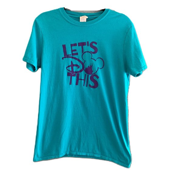 WOMENS SIZE MEDIUM DISNEY T SHIRT, LETS DO THIS - Picture 10 of 12